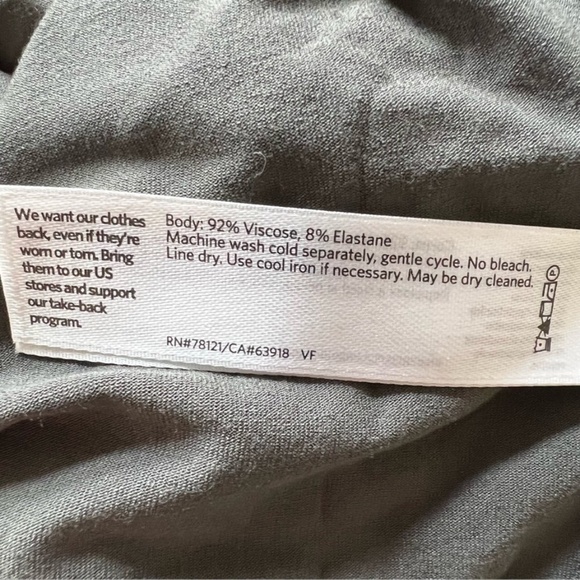 Eileen Fisher viscose elastane stretch short sleeve t-shirt dress 494 - Picture 8 of 8